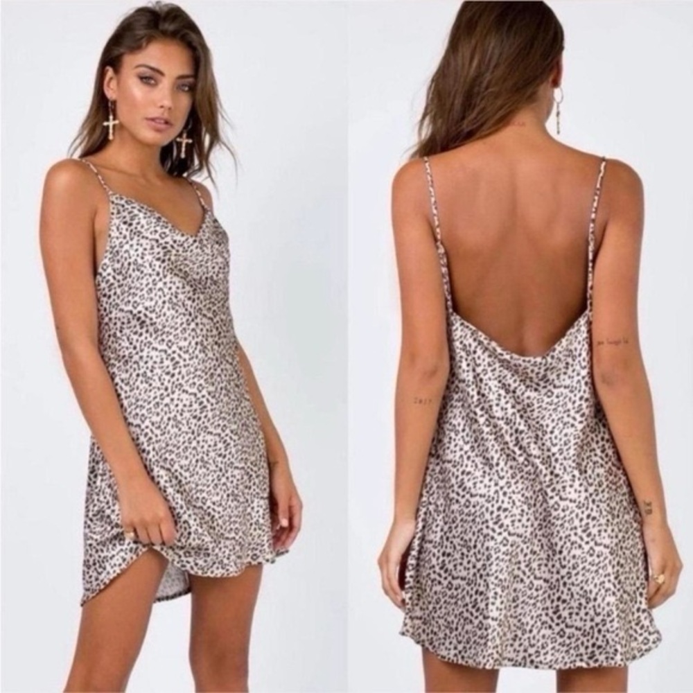 Princess Polly Leopard Print Betta Vanore Mini Slip Dress | US 6